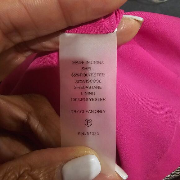 Vince Camuto Women's Houndstooth Double Breasted Blazer Size 14 - Picture 7 of 7